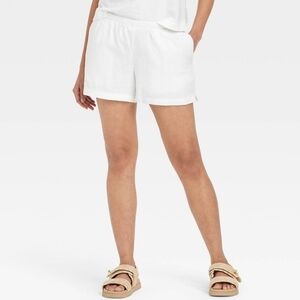 Women's White Casual Shorts